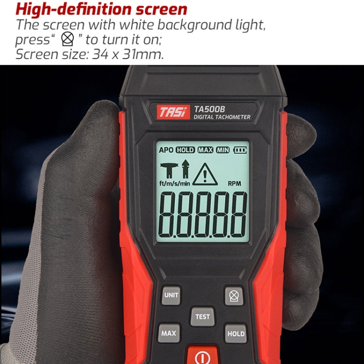 Tachimetro laser Display digitale Misuratore di velocità di misurazione di tipo ottico, TASI TA500A Optical Measurement, TASI TA500C Optical Contact Dual Use
