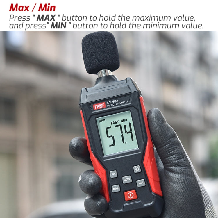 Misuratore di rumore del tester del volume della casa del rilevatore di decibel TASI TA650A, TA650A