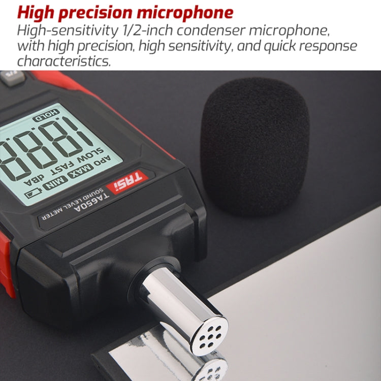 Misuratore di rumore del tester del volume della casa del rilevatore di decibel TASI TA650A, TA650A