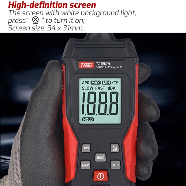 Misuratore di rumore del tester del volume della casa del rilevatore di decibel TASI TA650A, TA650A