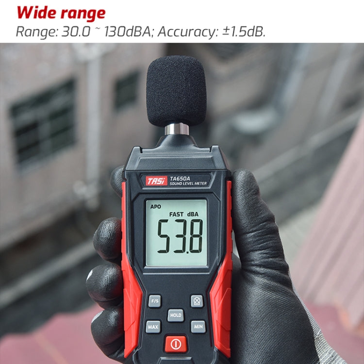 Misuratore di rumore del tester del volume della casa del rilevatore di decibel TASI TA650A, TA650A