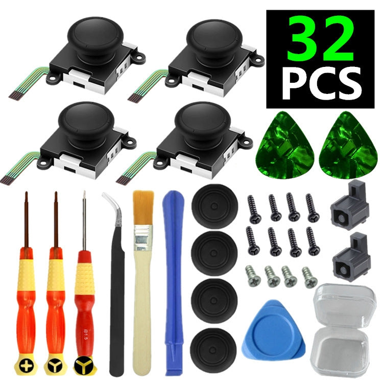 Per Nintendo Switch Joycon Joystick Thumb Stick Strumento di riparazione, 9 In 1 Kit, 19 In 1 Kit, 21 In 1 Kit, 32 In 1 Kit