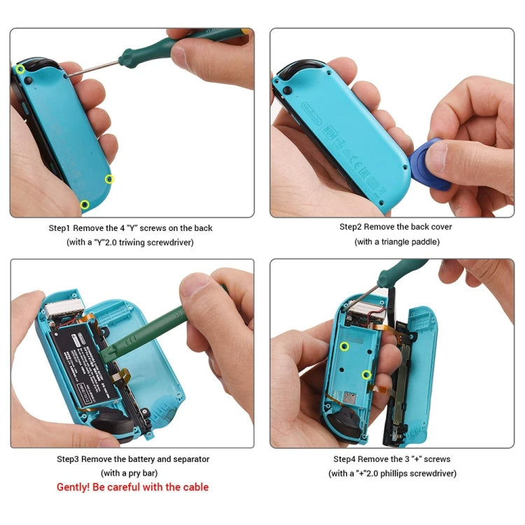 Per Nintendo Switch Joycon Joystick Thumb Stick Strumento di riparazione, 9 In 1 Kit, 19 In 1 Kit, 21 In 1 Kit, 32 In 1 Kit