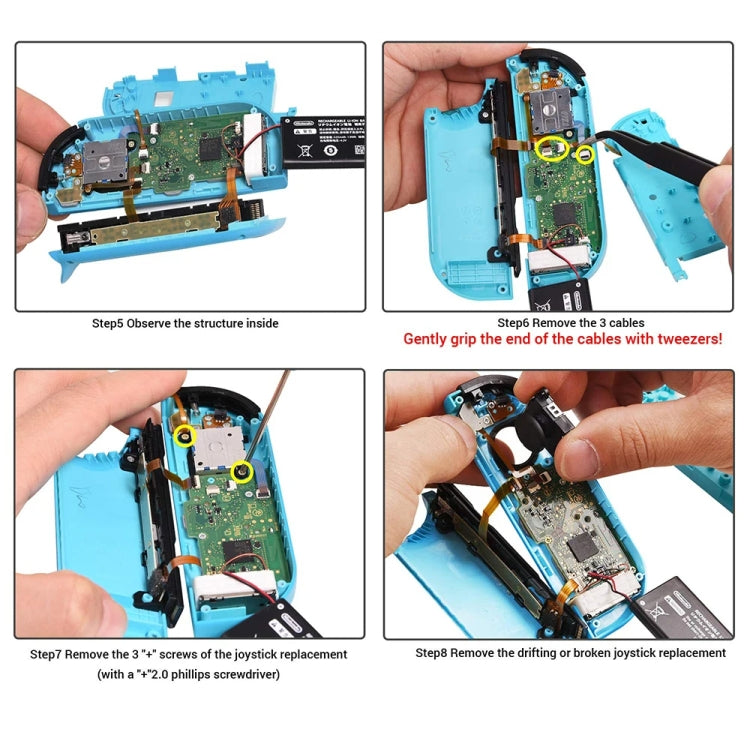 Per Nintendo Switch Joycon Joystick Thumb Stick Strumento di riparazione, 9 In 1 Kit, 19 In 1 Kit, 21 In 1 Kit, 32 In 1 Kit