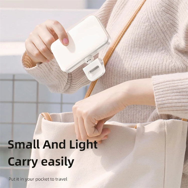 66 LED Selfie Fill Light Ricaricabile 3 modalità Luce tascabile con clip per telefono, laptop, tablet per riunioni, 66 LEDs White, 66 LEDs Black