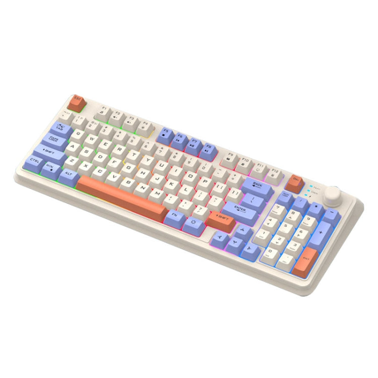 XUNSVFOX K94 Tastiera wireless Bluetooth Dual Mode Meccanica per computer portatile da gioco per ufficio