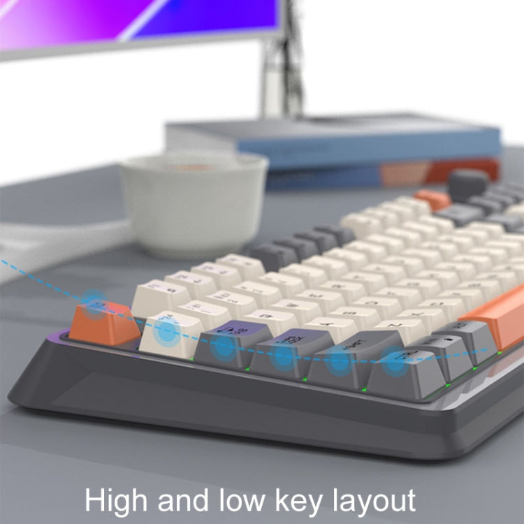 XUNSVFOX K94 Tastiera wireless Bluetooth Dual Mode Meccanica per computer portatile da gioco per ufficio
