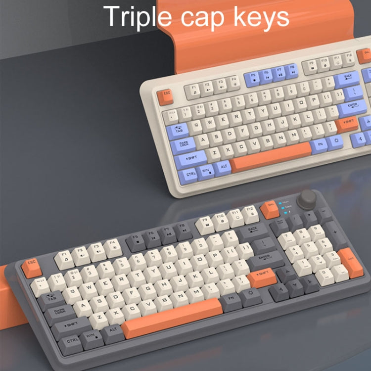 XUNSVFOX K94 Tastiera wireless Bluetooth Dual Mode Meccanica per computer portatile da gioco per ufficio