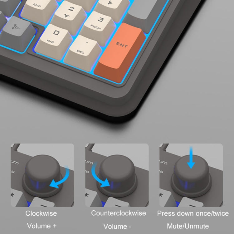 XUNSVFOX K820 Set tastiera e mouse da gioco cablato con sensazione meccanica a 94 tasti