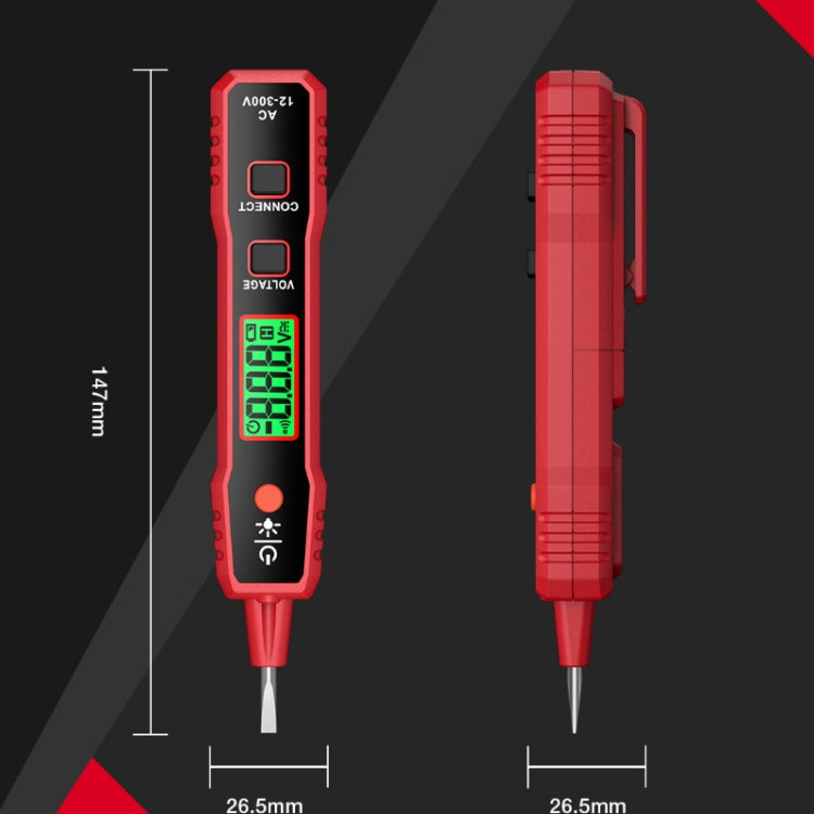 Penna di prova ad alta sensibilità con display digitale LCD, allarme luminoso, suono, HT89A