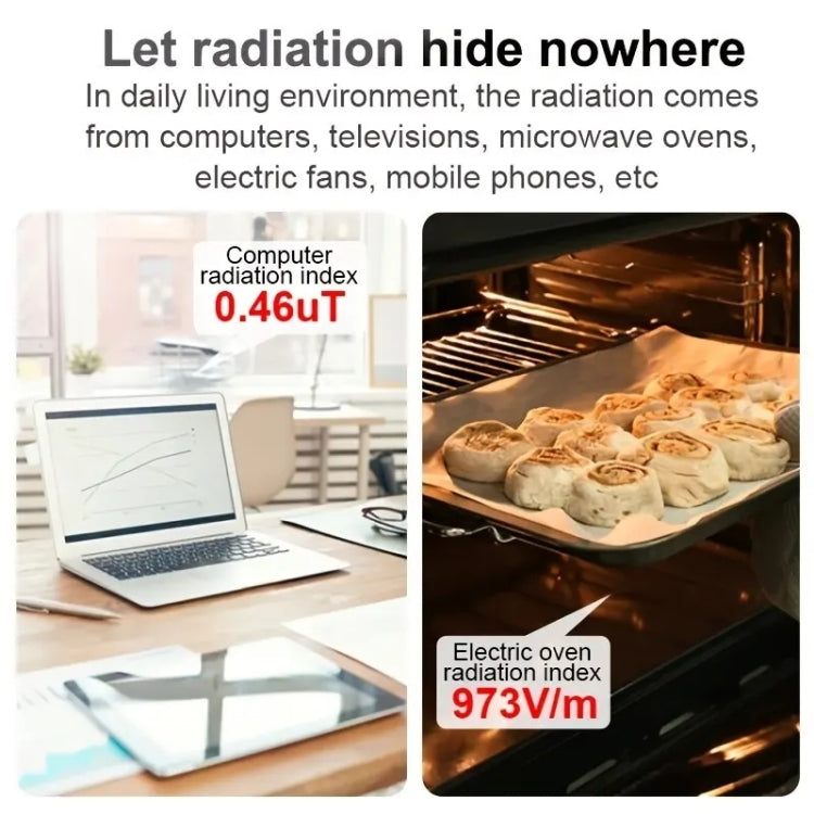 MESTEK EMF01 Rilevatore di radiazioni elettromagnetiche Sonda di rilevamento a 3 assi altamente sensibile, EMF01