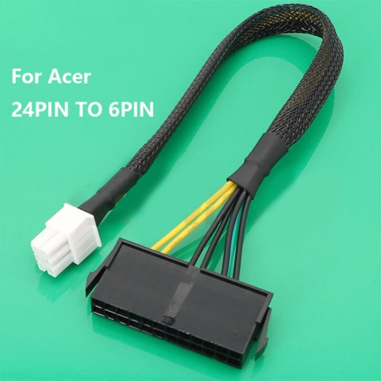 Per cavo di conversione della scheda madre dell'alimentatore Acer da 24P a 6P ATX, No Net 10cm, Set Net 30cm