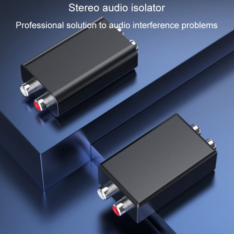 RCA Audio Ground Loop Isolatore Riduttore di rumore anti-interferenza Elimina il suono corrente Ricevitore Bluetooth, Square, Ellipse