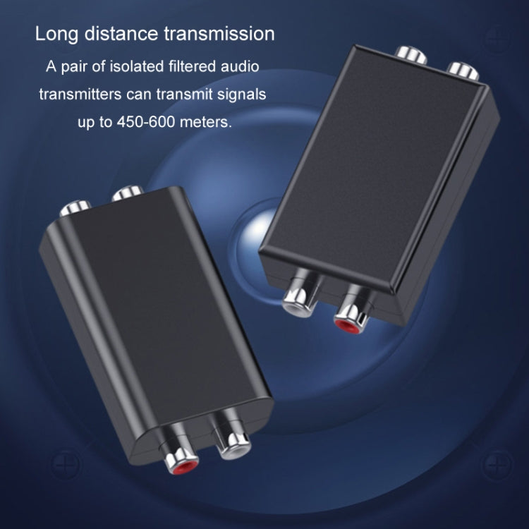 RCA Audio Ground Loop Isolatore Riduttore di rumore anti-interferenza Elimina il suono corrente Ricevitore Bluetooth, Square, Ellipse