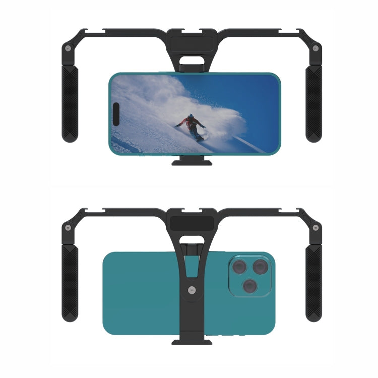 Stabilizzatore universale per telefono cellulare Gimbal Handle in lega di alluminio pieghevole per gabbia per conigli