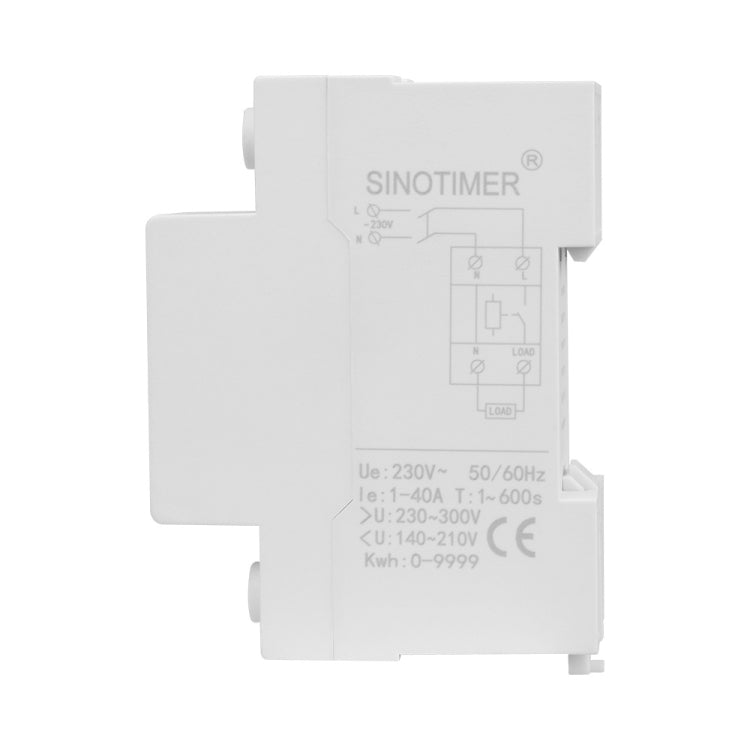 Protezione da sovratensione. Monitoraggio dell'utilizzo dell'elettricità. Voltmetro di potenza, SINOTIMER SVP-719 40A_N, SINOTIMER SVP-719 63A_N