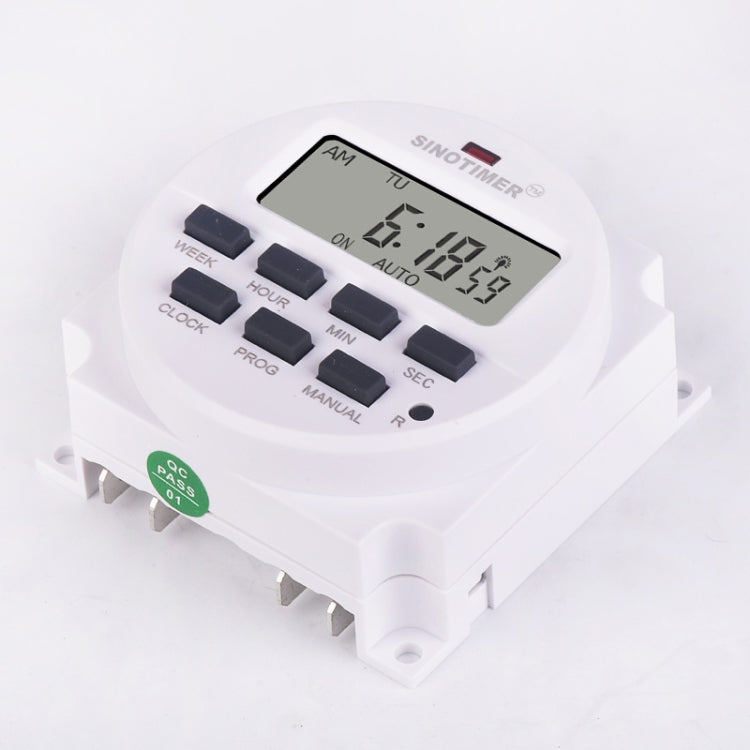 SINOTIMER TM618SH Timer digitale LCD a intervallo di 1 secondo, relè di tempo programmabile, 110V, 220V, 24V, 12V, 5V