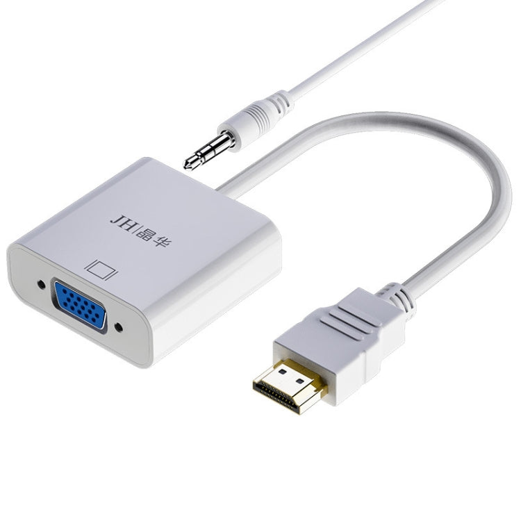 Cavo adattatore JINGHUA HDMI a VGA convertitore video per laptop, No Audio Black, No Audio White, With Audio White, With Audio Black