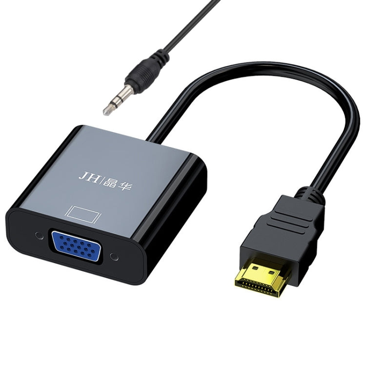 Cavo adattatore JINGHUA HDMI a VGA convertitore video per laptop, No Audio Black, No Audio White, With Audio White, With Audio Black