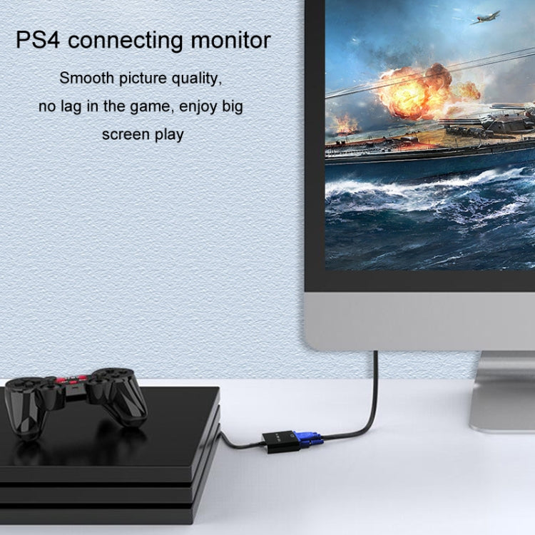 Cavo adattatore JINGHUA HDMI a VGA convertitore video per laptop, No Audio Black, No Audio White, With Audio White, With Audio Black