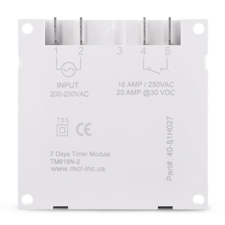 Interruttore timer elettronico digitale programmabile settimanale 7 giorni, SINOTIMER TM618N-1 110V, SINOTIMER TM618N-2 220V, SINOTIMER TM618N-3 24V, SINOTIMER TM618N-4 12V, SINOTIMER TM618N-6V