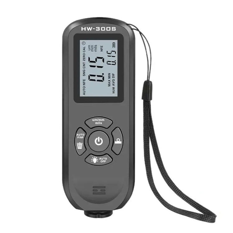 Misuratore di spessore del rivestimento ad alta precisione HW-300S Misuratore di pellicola di vernice antiscivolo, Orange Horizontal Screen, Orange Vertical Screen, Black Horizontal Screen, Black Vertical Screen