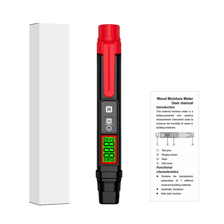 HABOTEST Tester rapido del contenuto di umidità del legno
