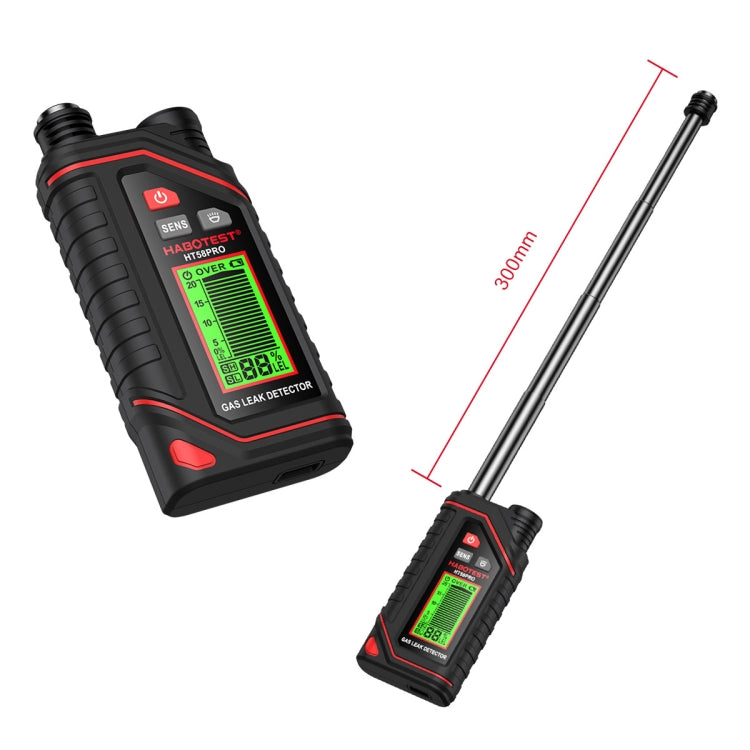 Rilevatore di gas portatile ricaricabile HABOTEST, HT629