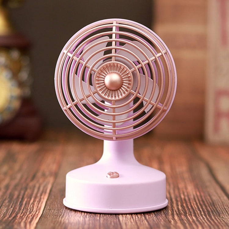 Retro Desktop USB Charging Piccolo Ventilatore 90 gradi Angolo regolabile Ventilatore