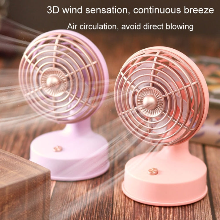 Retro Desktop USB Charging Piccolo Ventilatore 90 gradi Angolo regolabile Ventilatore