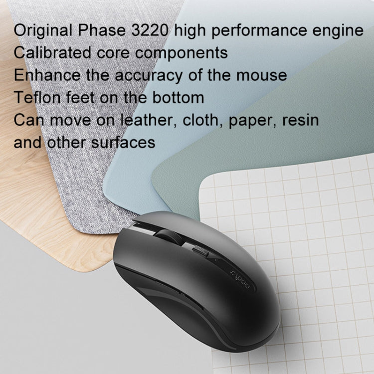 Mouse wireless Rapoo M350G Bluetooth/2.4G per ufficio, desktop, laptop, silenzioso
