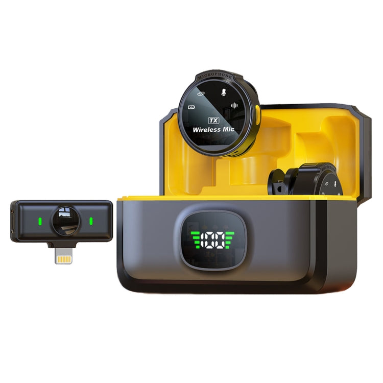 Microfono magnetico wireless per collare con riduzione del rumore e display digitale intelligente J6, Type-C, 8 Pin