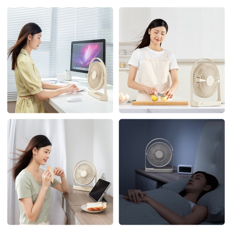 JisuLife FA27 Ventilatore da tavolo wireless ricaricabile Mini ventilatore da tavolo per ufficio