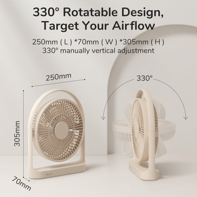 JisuLife FA27 Ventilatore da tavolo wireless ricaricabile Mini ventilatore da tavolo per ufficio