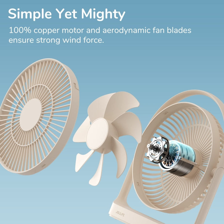 JisuLife FA27 Ventilatore da tavolo wireless ricaricabile Mini ventilatore da tavolo per ufficio
