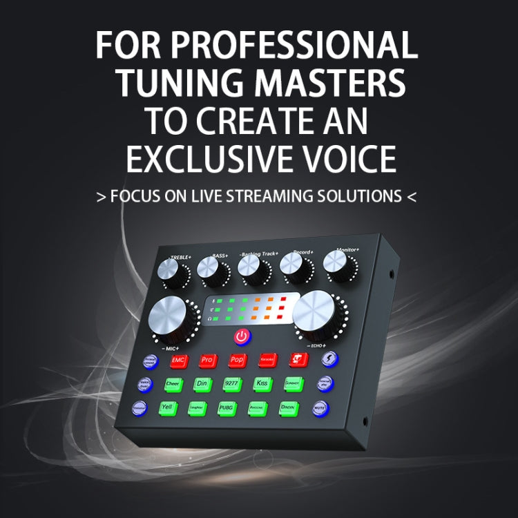 V8S Audio Mixer Live Voice Changer Scheda audio esterna, Black, Gold Triangle Set, Black Triangle Set, Gold Cantilever Set, Black Cantilever Set, Gold Cantilever+Lamp