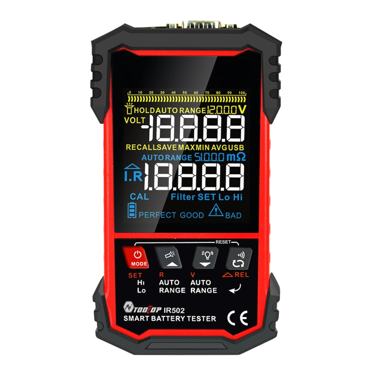Tester di resistenza interna della batteria Tester per batterie alcaline al piombo e al litio, IR500, IR502