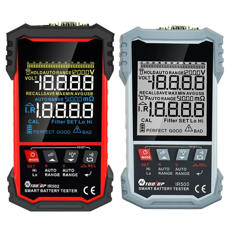 Tester di resistenza interna della batteria Tester per batterie alcaline al piombo e al litio, IR500, IR502