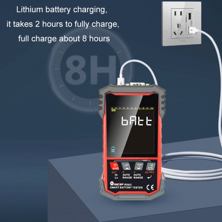 Tester di resistenza interna della batteria Tester per batterie alcaline al piombo e al litio, IR500, IR502