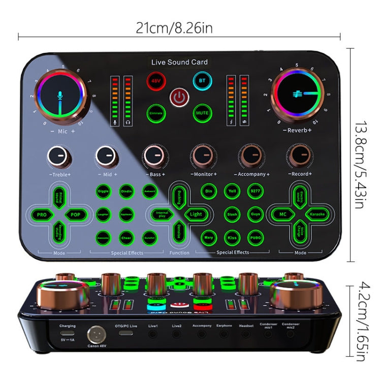 K600 48V Versione Inglese Scheda Audio Dedicata Live, K600