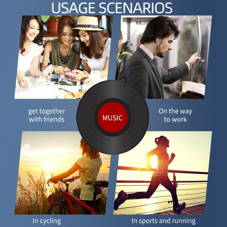 Lettore musicale HIFI Lossless DSD256 MP3 sportivo, Without TF Card, With 64GB TF Card, With 128GB TF Card
