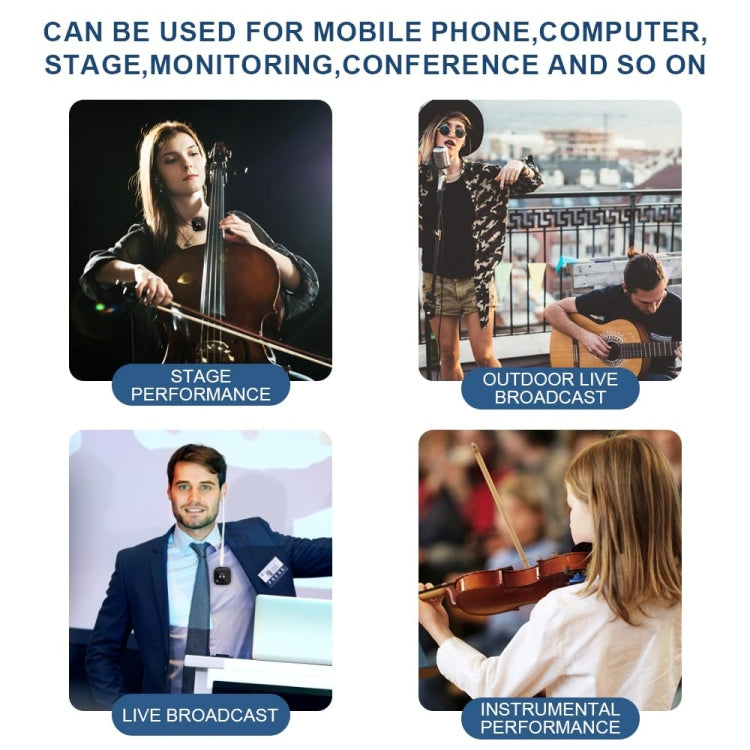 Sistema di monitoraggio wireless in-ear da 5,8 G con trasmettitore e ricevitore per monitoraggio a due auricolari, One To One, One To Two, One To Four