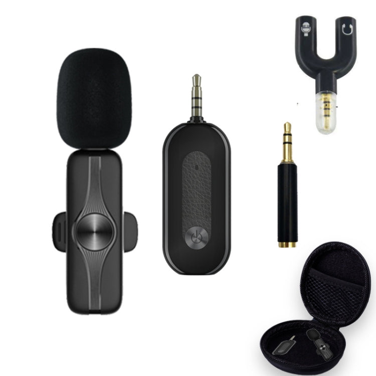 Microfono lavalier wireless Elebest da 3,5 mm Mini microfono a clip, One Drag One Set 1, One Drag One Set 2, One Drag One Set 3, One Drag Two Set 4