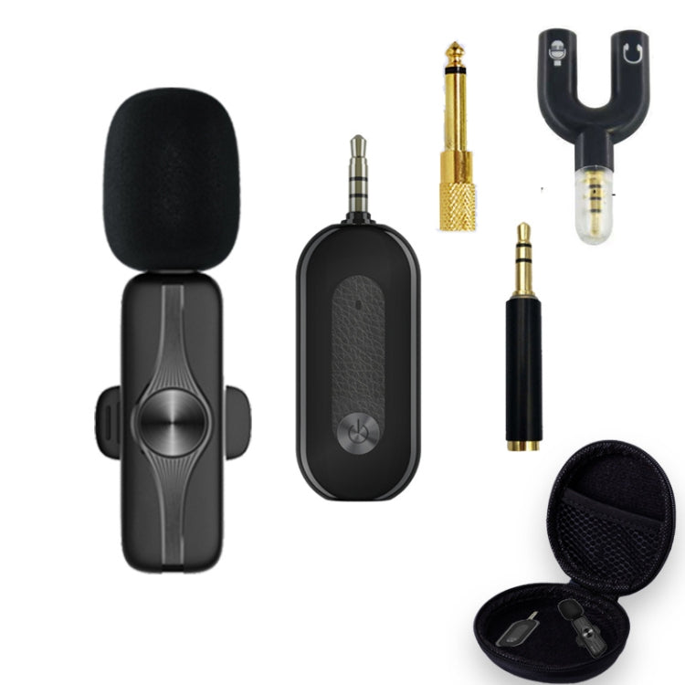 Microfono lavalier wireless Elebest da 3,5 mm Mini microfono a clip, One Drag One Set 1, One Drag One Set 2, One Drag One Set 3, One Drag Two Set 4