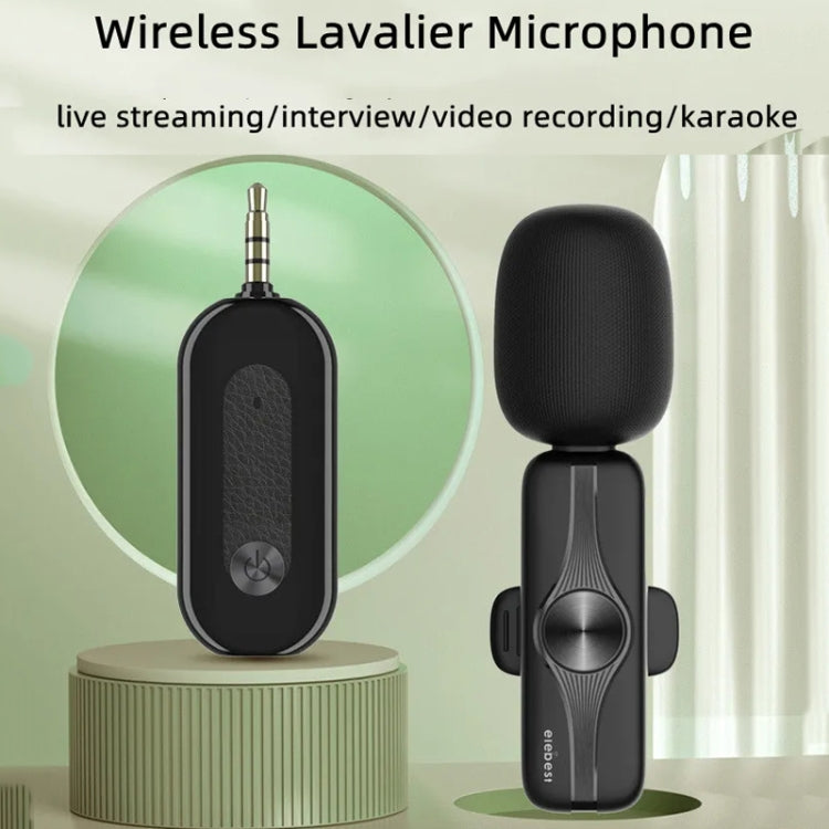 Microfono lavalier wireless Elebest da 3,5 mm Mini microfono a clip, One Drag One Set 1, One Drag One Set 2, One Drag One Set 3, One Drag Two Set 4