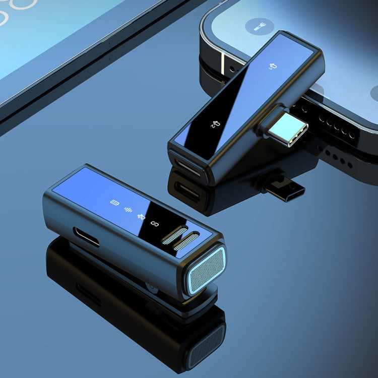 J88 Mini microfono collare wireless con riduzione intelligente del rumore, Type-C, 8 Pin, Type-C + 8 Pin Adapter