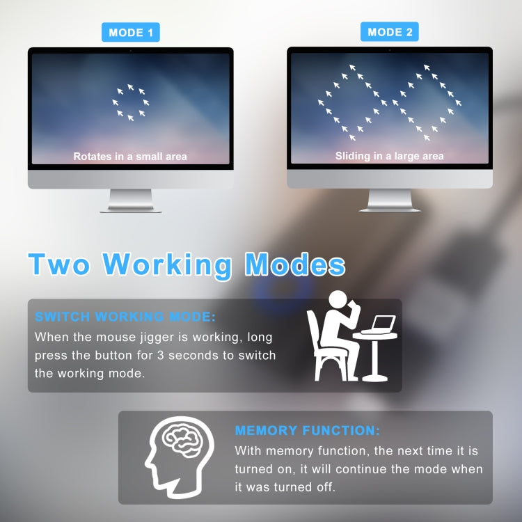 Il mouse virtuale impedisce la sospensione del computer Percorsi di movimento del mouse completamente automatici, F-1