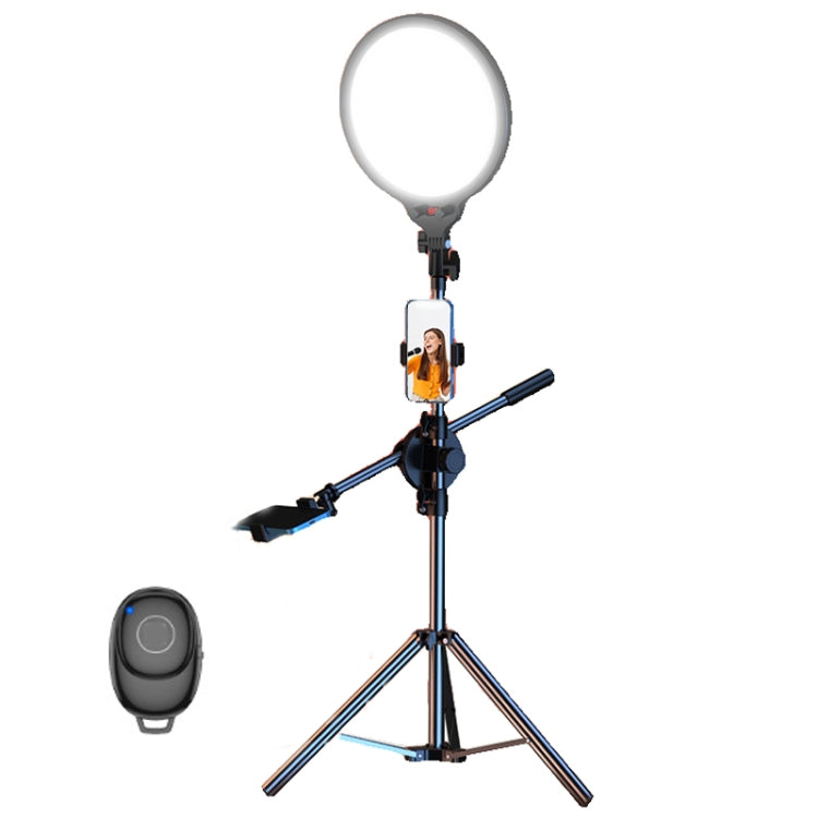 Set di treppiedi per selfie ad anello luminoso a schermo intero da 12,6 pollici per streaming live, 55cm Bracket, 55cm Overhead Shot, 210cm Bracket, 210cm Overhead Shot