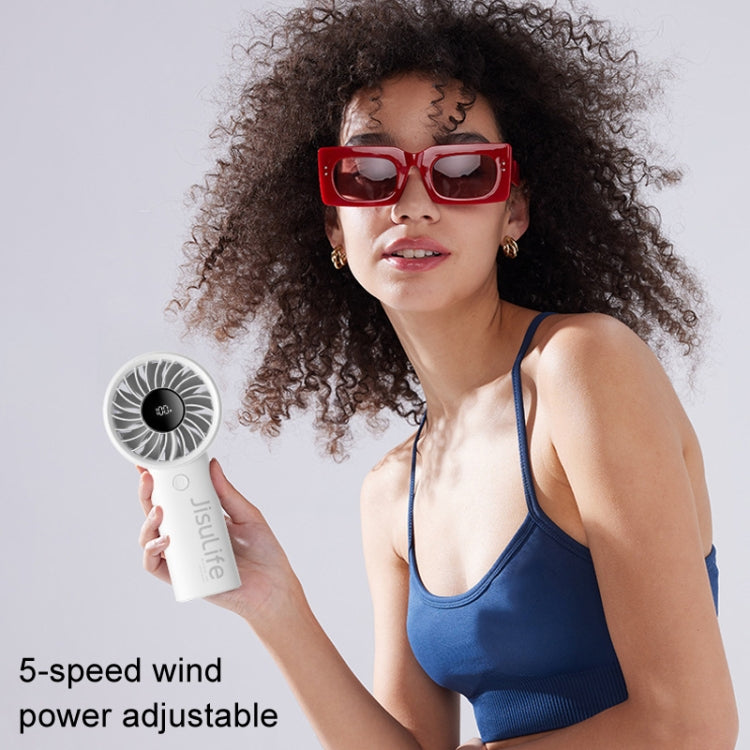 JisuLife Life4 Ventilatore portatile piccolo ricaricabile, 3600mAh Gray, 3600mAh Black, 3600mAh Pink, 5000mAh Gray, 5000mAh Black, 5000mAh Pink