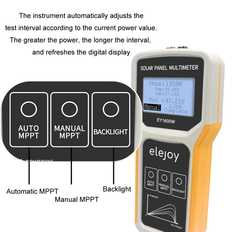 elejoy 1600W MPPT pannello solare fotovoltaico multimetro, EY1600W